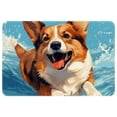 thumbnail image 1 of Corgi Dog Non-Slip Polyester Office Rug, Machine Washable Chair Rug - for Office Spaces, 1 of 6