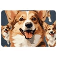 thumbnail image 1 of Corgi Dog Polyester Indoor Mat Non-Slip Area Rug Chair Rugs Machine Washable, 1 of 6
