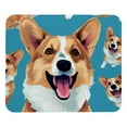 thumbnail image 1 of Corgi Dog Square Non-Slip Rubber Bottom Printed Desk Mat Mousepad for Office and Gaming - 8.3x9.8 Inch, 1 of 6