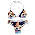 thumbnail image 1 of Corgi Dog Stylish Bikini Set with Detachable Sponge & Adjustable Strap 2-Pack - Beach Ready!, 1 of 6