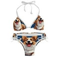 thumbnail image 1 of Corgi Dog Stylish Swim Suits Bikini Set: Detachable Sponge, Adjustable Strap, Two-Pack - Ideal for Beach and Pool %{scenes, 1 of 6