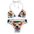 thumbnail image 1 of Corgi Dog Swim Suit Bikini Set with Detachable Sponge & Adjustable Strap, Two-Pack - Ideal for Beach & Pool Parties!, 1 of 6
