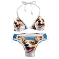 thumbnail image 1 of Corgi Dog Swim Wear Bikini Set with Detachable Sponge & Adjustable Strap, Two-Pack for Versatile Swimming Suit Styles, 1 of 6