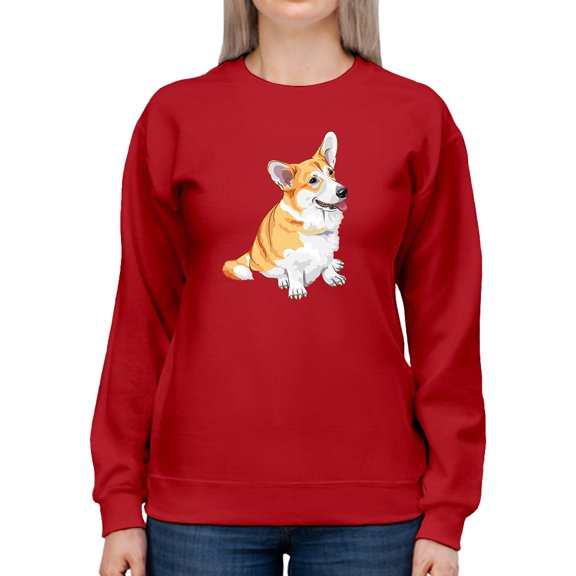Corgi Dog Women Sweatshirt, Female Medium
