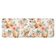thumbnail image 1 of Corgi Dog and Flower Florals Kitchen Rug Mat,Kitchen Runner Rugs Non Skid Washable,Decorative Kitchen Floor Mats for Kitchen,Sink,Laundry,17"x47.2", 1 of 7