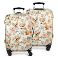 thumbnail image 1 of Corgi Dog and Flower Florals Luggage Cover Fashion Suitcase Cover Baggage Covers Fit 25-28 Inch Luggage (Go Travel), 1 of 5