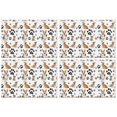 thumbnail image 1 of Corgi Dog and Footprints Summer Placemats Table Placemats Set Of 4-Linen Kitchen Washable Placemats Table Mats 11.8"x17.7"Non-Slip Heat Resistant, 1 of 6