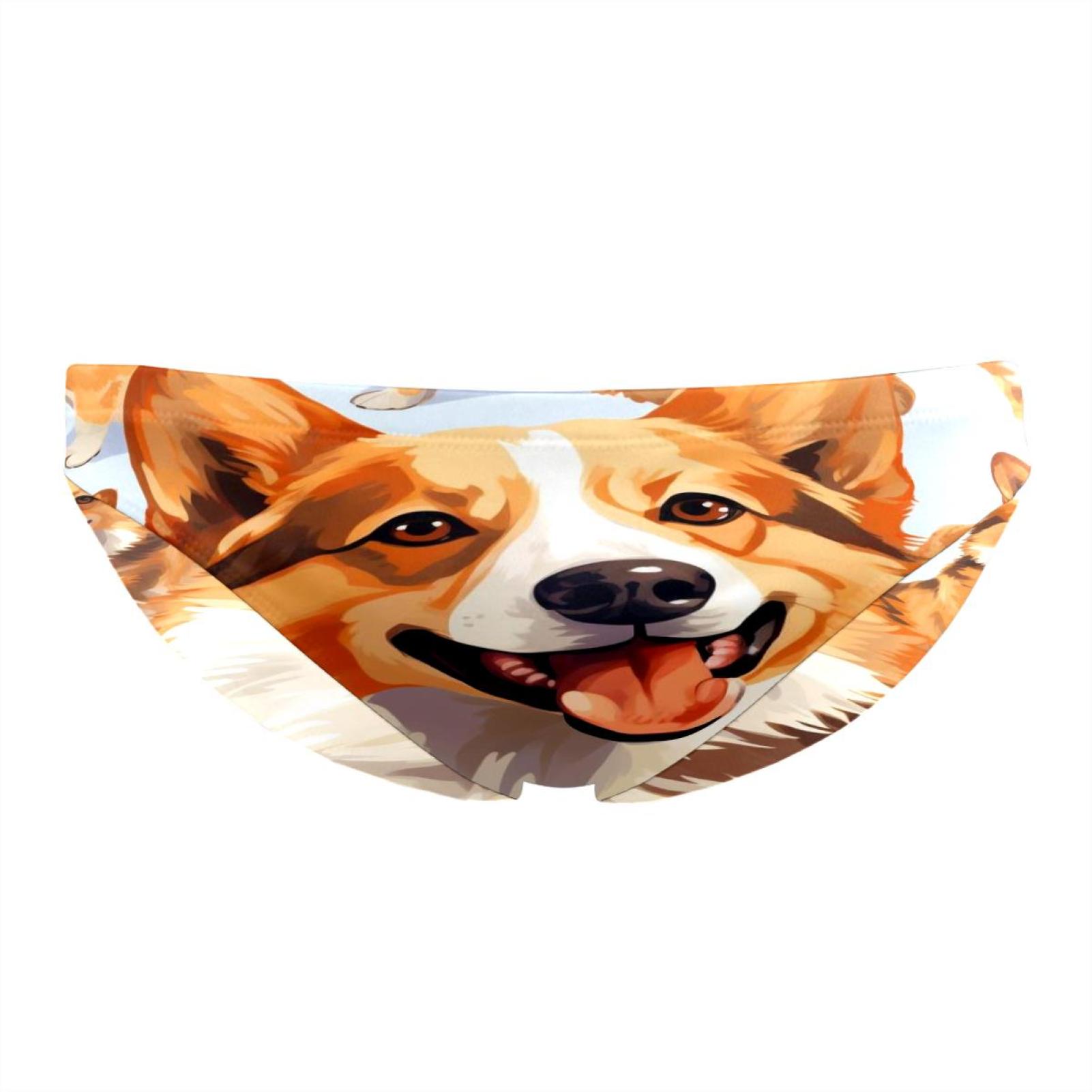 Dogs Men Swimsuit Briefs, Quick Dry Swimwear Bikini Underwear