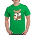 thumbnail image 1 of Corgi Eating Ramen T-Shirt Men -Image by Shutterstock, Male Large, 1 of 4