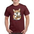 thumbnail image 1 of Corgi Eating Ramen T-Shirt Men -Image by Shutterstock, Male XX-Large, 1 of 4