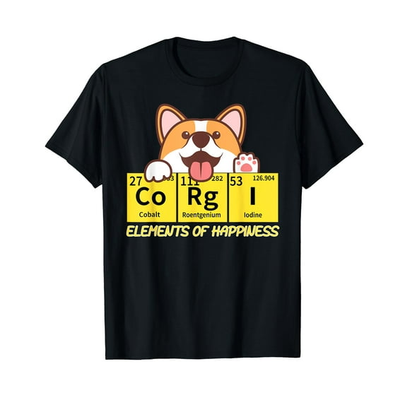 Corgi Elements Tab Of Happiness Funny For Corgi Mom And Dad T-Shirt