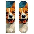 thumbnail image 1 of Corgi Emery Surface Skateboard Grip Tape Stickers (Pack of Two) 8.8x32.6in/22.4x83 cm PVC Back Material, 1 of 5