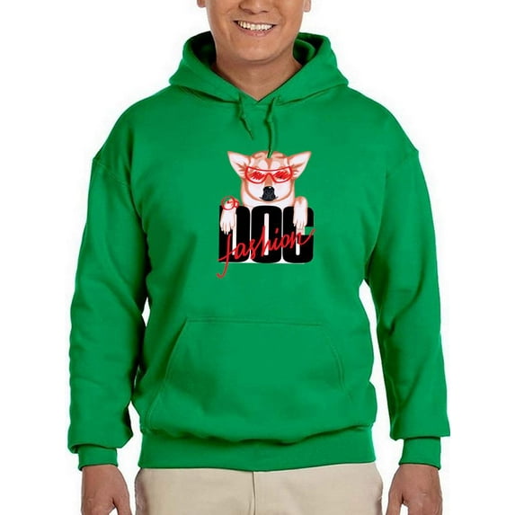 Corgi Fashion Dog Hoodie Men -Image by Shutterstock, Male 5X-Large