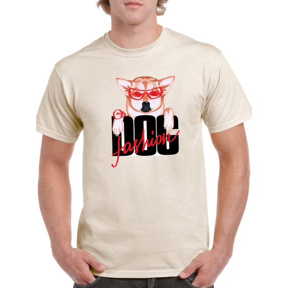 Corgi Fashion Dog T-Shirt Men -Image by Shutterstock, Male 3X-Large