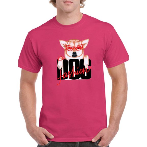 Corgi Fashion Dog T-Shirt Men -Image by Shutterstock, Male 3X-Large