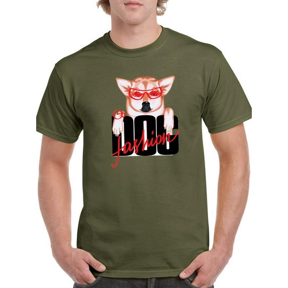 Corgi Fashion Dog T-Shirt Men -Image by Shutterstock, Male Small