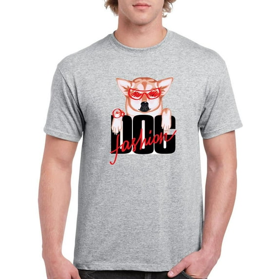 Corgi Fashion Dog T-Shirt Men -Image by Shutterstock, Male x-Large