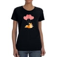 thumbnail image 1 of Corgi Flying W Balloons T-Shirt Women -Image by Shutterstock, Female Medium, 1 of 4