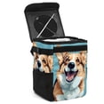 thumbnail image 1 of Corgi Foldable Car Garbage Can with Lid, Leak-Proof Mini Trash Can, Hanging Storage Bag - Car Trash Bin for Travel and Commuting, 1 of 6