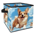 thumbnail image 1 of Corgi Foldable Clothes Storage Containers with Handle, 10.8"x10.5"x10.6", Large Capacity - Storage Cubes and Bins, 1 of 6