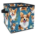 thumbnail image 1 of Corgi Foldable Storage Cubes with Handle, 10.8"x10.5"x10.6", Large Capacity - Storage Basket for Clothes Storage, 1 of 6