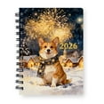 thumbnail image 1 of Corgi Happy New Year 2026 with Fireworks on New Year's Eve Spiral Bound Journal Welsh Corgi Dog Lover Gifts Idea 5x7in Spiral Notebook - 12022, 1 of 5
