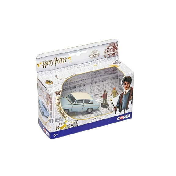 Corgi Harry Potter Flying Ford Anglia with Harry & Ron from the Chamber of Secrets 1:43 Diecast Display Model CC99725