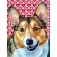 thumbnail image 1 of Corgi Hearts Love And Valentines Day Flag Garden Size, 1 of 1