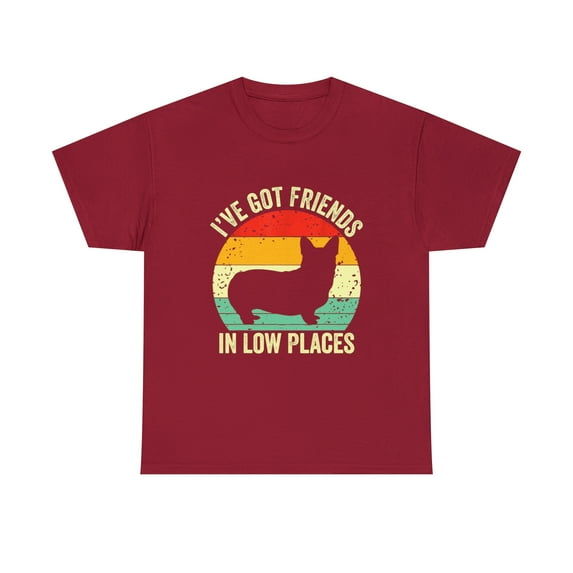 Corgi I've Got Friends In Low Places Pembroke Welsh Lover T-Shirt