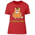 thumbnail image 1 of Corgi In A Pumpkin T-Shirt Women -Image by Shutterstock, Female Large, 1 of 2