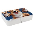 thumbnail image 1 of Corgi Jewelry Boxes PU Leather Necklace Holder Travel Organizer with Removable Compartment Portable, 1 of 6