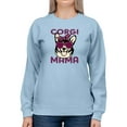 thumbnail image 1 of Corgi Mama Corgi W Sunglasses Sweatshirt Women -Image by Shutterstock, Female 3X-Large, 1 of 4