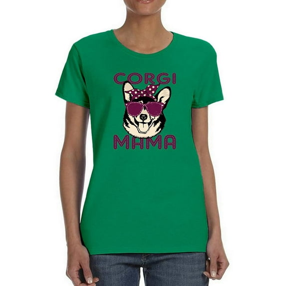 Corgi Mama T-Shirt Women -Image by Shutterstock, Female Medium