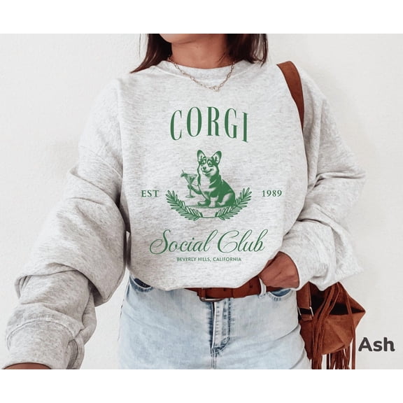 Corgi Martini Social Club Sweatshirt, Corgi Sweatshirt, Corgi , Corgi Mom Shirt, Corgi Lover, Corgi , Corgi Lover , Corgi Shirt Sweatshirt All Size S-5XL