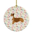thumbnail image 1 of Corgi Merry Christmas Ceramic Ornament 2.8 in x 2.8 in, 1 of 3