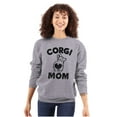 thumbnail image 1 of Corgi Mom Dog Pet Parent Fur Mama Women Crewneck Sweatshirt Brisco Brands S, 1 of 6