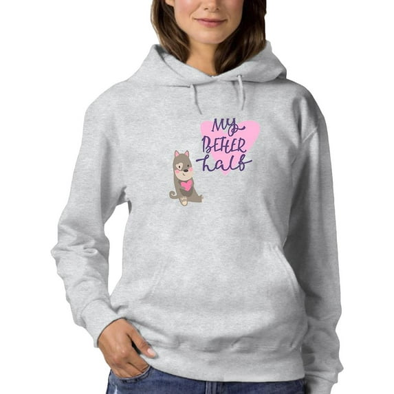 Corgi My Better Half Hoodie Women -Image by Shutterstock, Female Large
