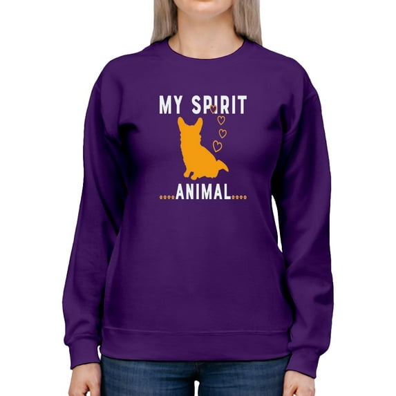 Corgi My Spirit Animal Sweatshirt Women -Image by Shutterstock, Female Small