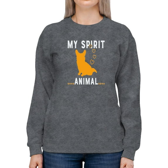 Corgi My Spirit Animal Sweatshirt Women -Image by Shutterstock, Female Small