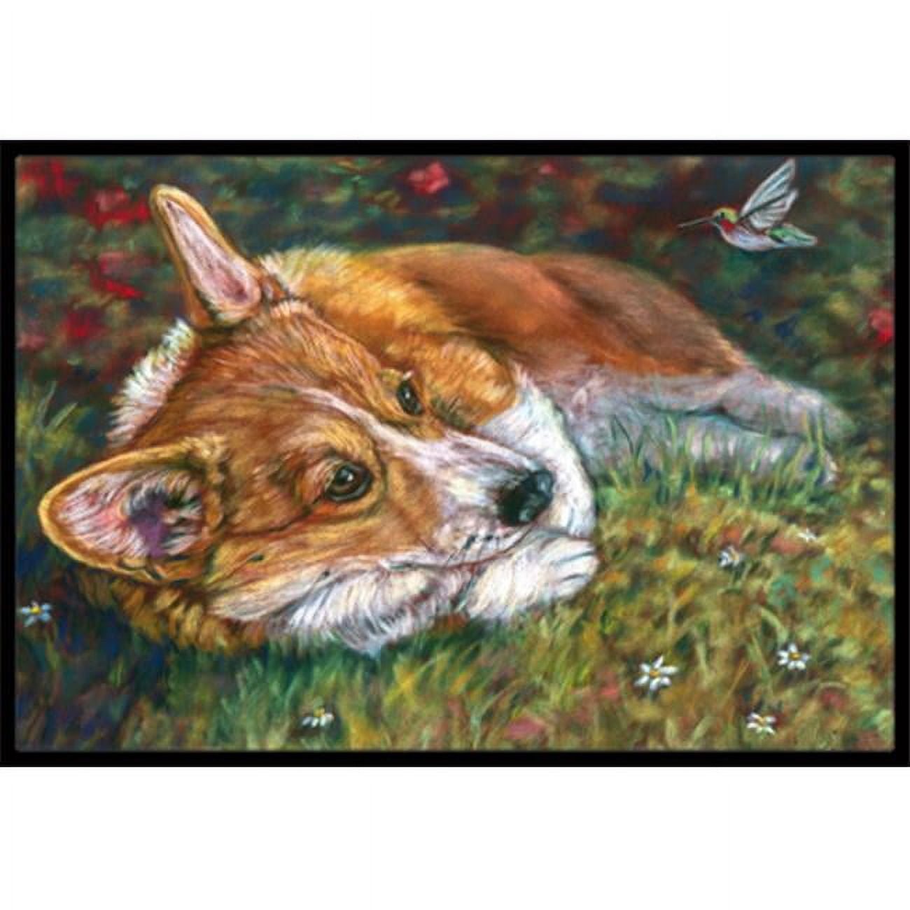 Corgi Pastel Hummingbird Indoor & Outdoor Mat- - 24 x 36 in. - Walmart.com