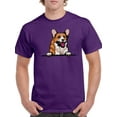 thumbnail image 1 of Corgi Peeking Out T-Shirt Men -Image by Shutterstock, Male x-Large, 1 of 4
