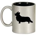 thumbnail image 1 of Corgi Pembroke Welsh Ceramic Coffee Mug Tea Cup Gift for Her, Him, Friend, Coworker, Wife, Husband, Animal Lover (11oz Silver), 1 of 1