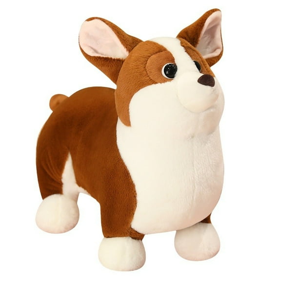 Corgi Plush Realistic Corgi Puppy Husky Stuffed Toy Doll Pillow Decoration