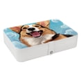 thumbnail image 1 of Corgi Portable PU Leather Jewelry Box with Removable Compartment, Bracelet Holder, and Jewelry Display, 1 of 6
