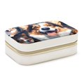 thumbnail image 1 of Corgi Portable Velvet Jewelry Stand Organizer Box with Removable Compartment - Gift, Jewelry Display, 1 of 7