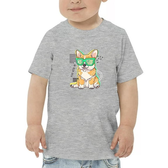 Corgi Portrait Play With Me T-Shirt Toddler -Image by Shutterstock, 5 Toddler