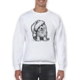 thumbnail image 1 of Corgi Pup W Santa Hat Sweatshirt Men -Image by Shutterstock, Male Small, 1 of 4