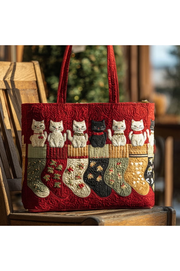 Corgi Quilted Tote Bag, Large Quilted Shoulder Bag for Everyday Use
