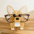 thumbnail image 1 of Corgi Shaped Wooden Glasses Stand Cute Pet Ornament For Desktop Decoration Artwork, Hand-Painted Well-Made Spectacle Holder, Functional And Excellent Gift Idea For Pet Lovers, 1 of 9