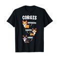 thumbnail image 1 of Corgi Shirt Funny Dog Lovers Gift Untoasted Toasted Burnt T-Shirt, 1 of 5
